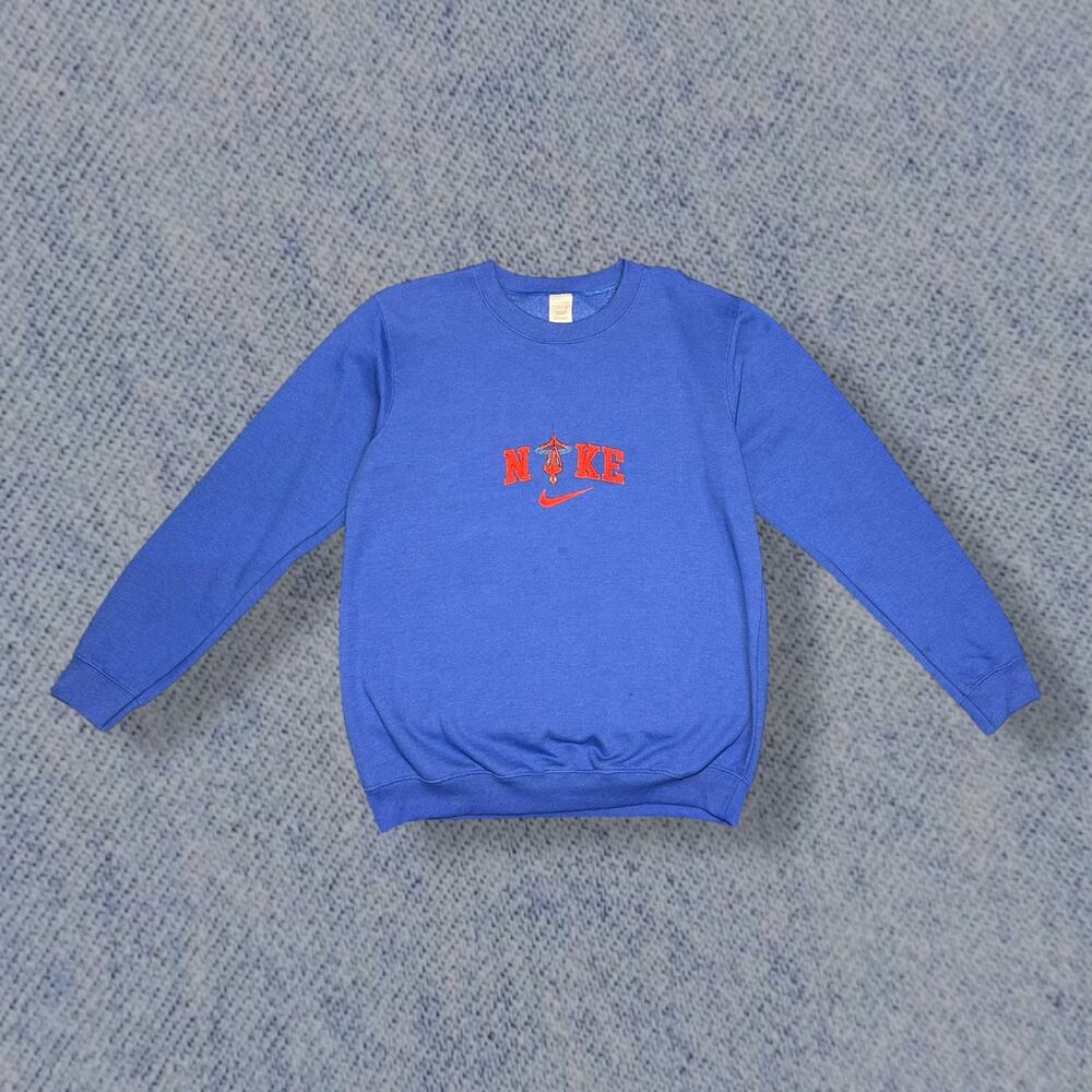 Blue Nike x Spider-Man Embroidered Sweatshirt - Men’s Large
